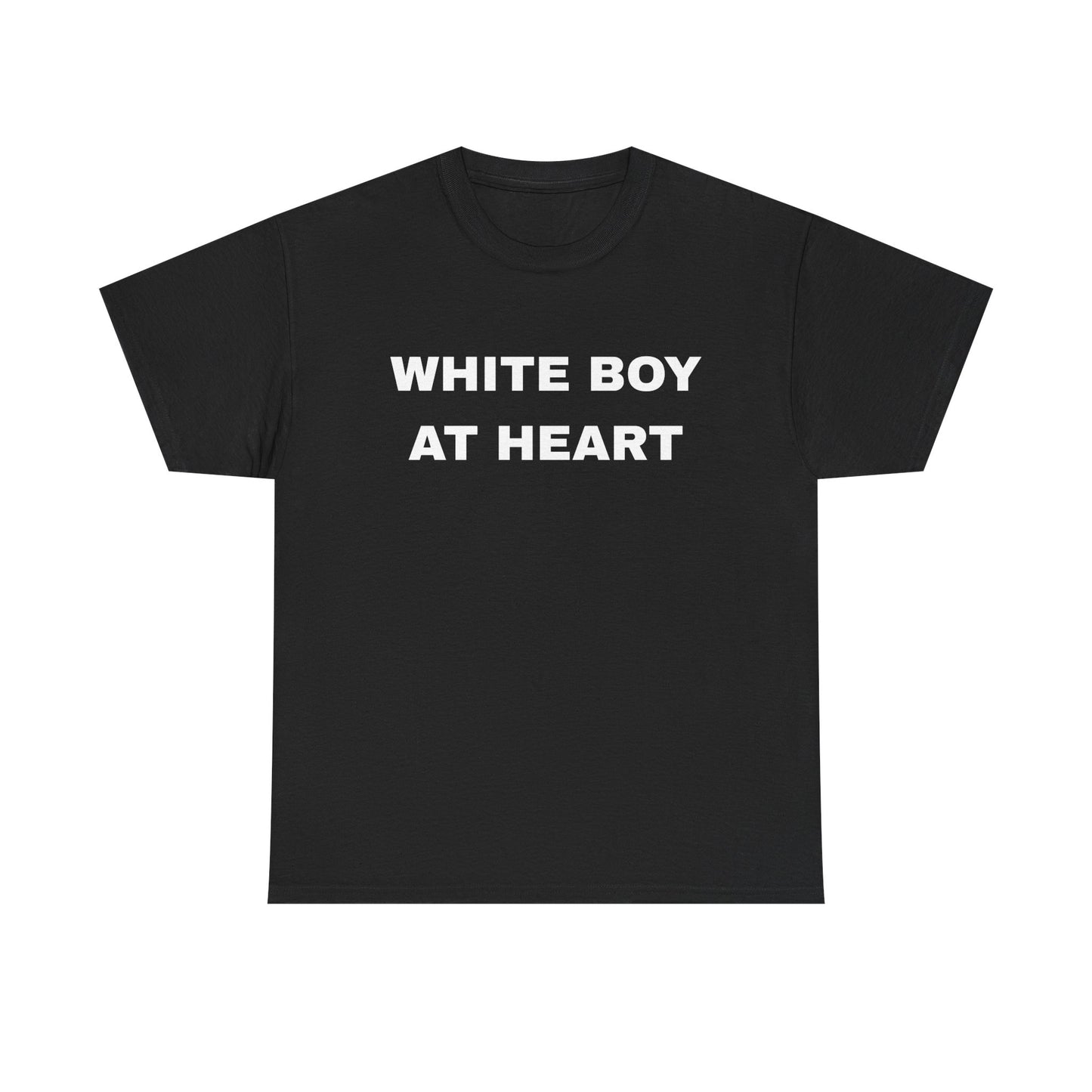 White Boy At Heart - Unisex Cotton Tee
